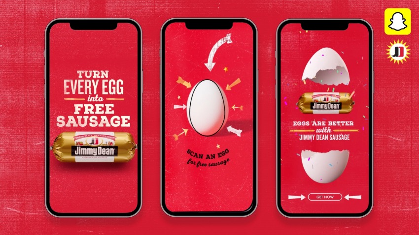 On National Egg Day, June 3, use the exclusive Jimmy Dean brand Snapchat lens to turn a fresh egg into a free roll of Jimmy Dean sausage.