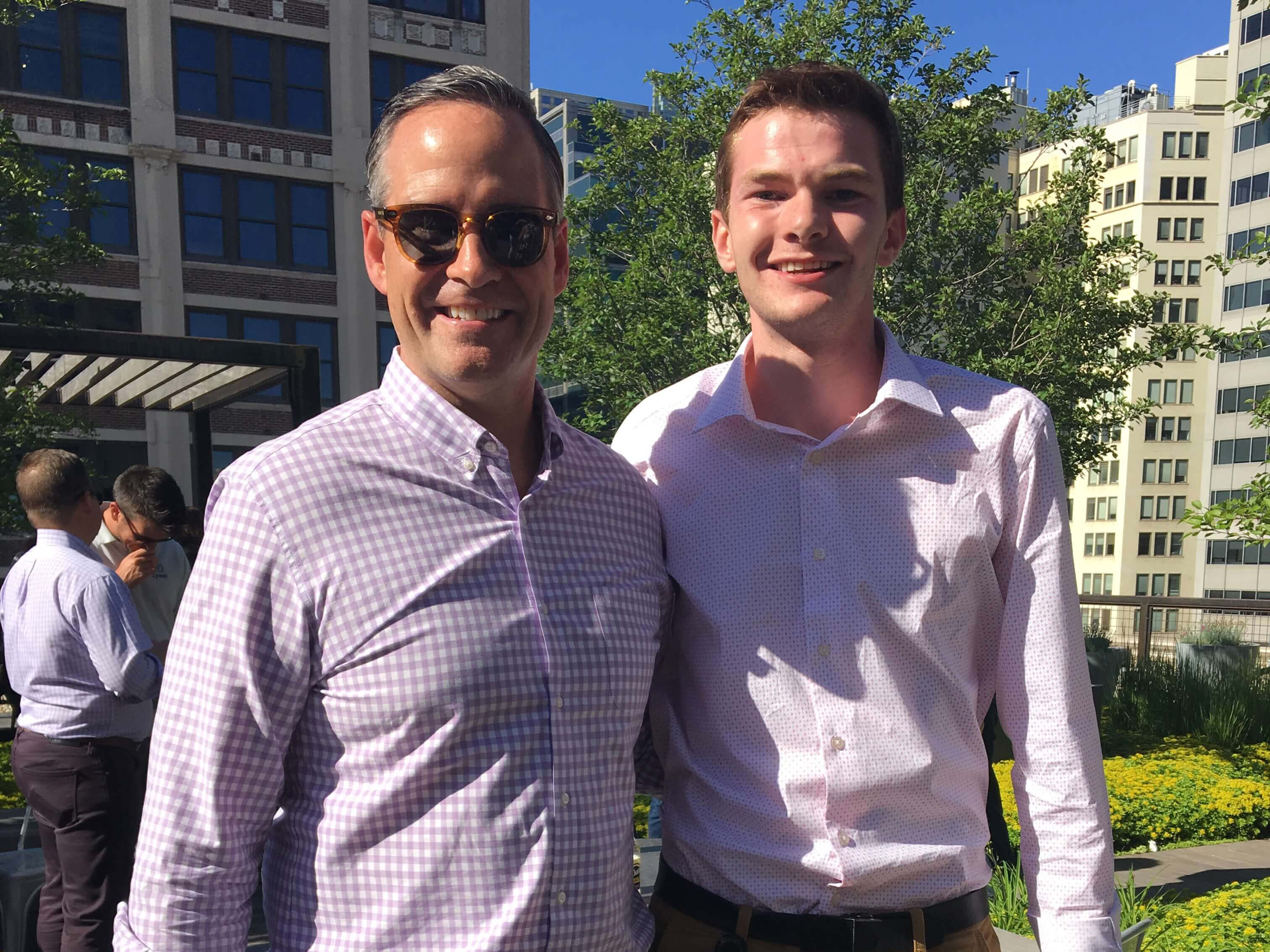 Nate Kelly with Tom Hayes