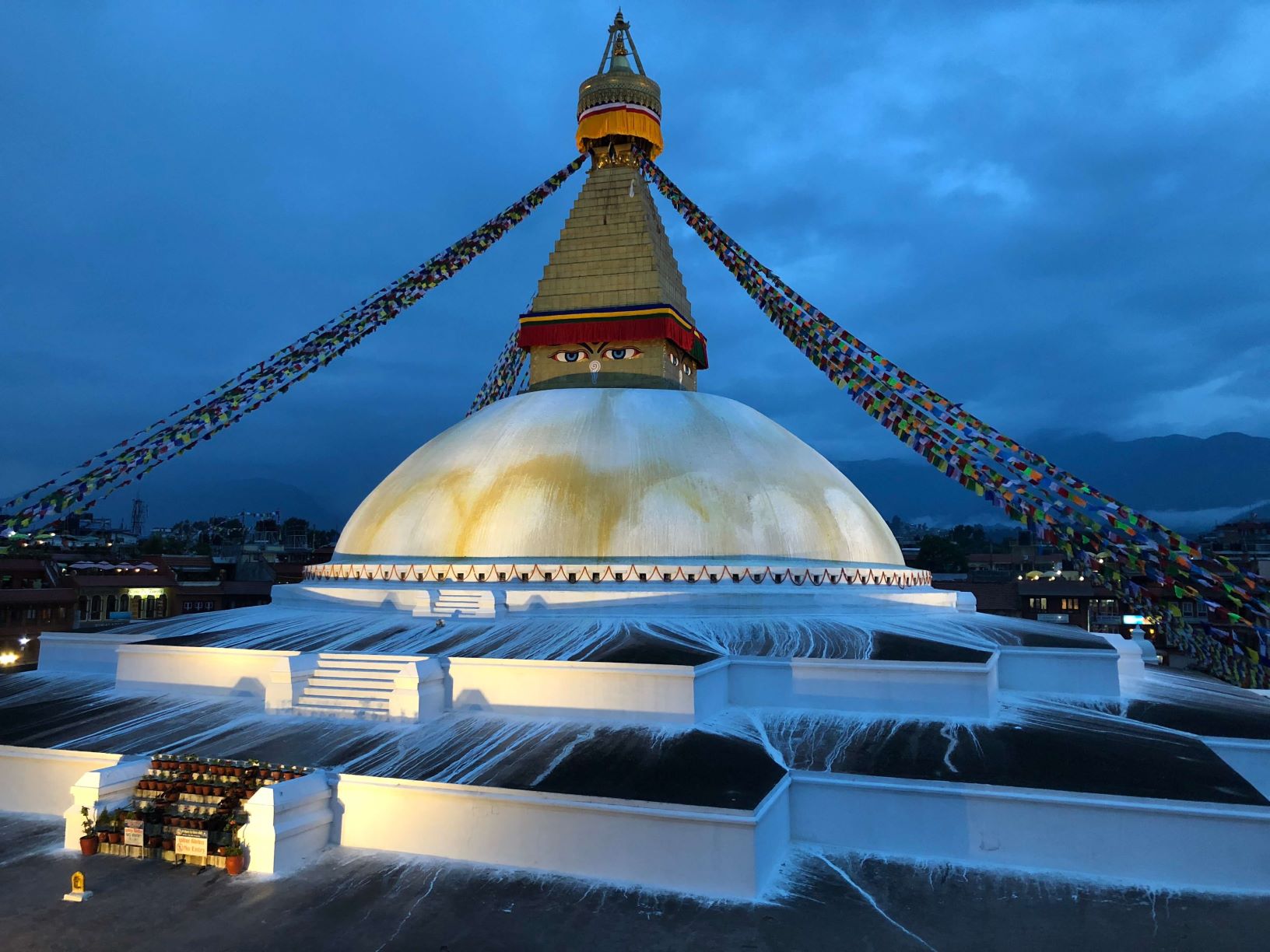 Boudhanath, one of Nepal's largest Buddhist shrines