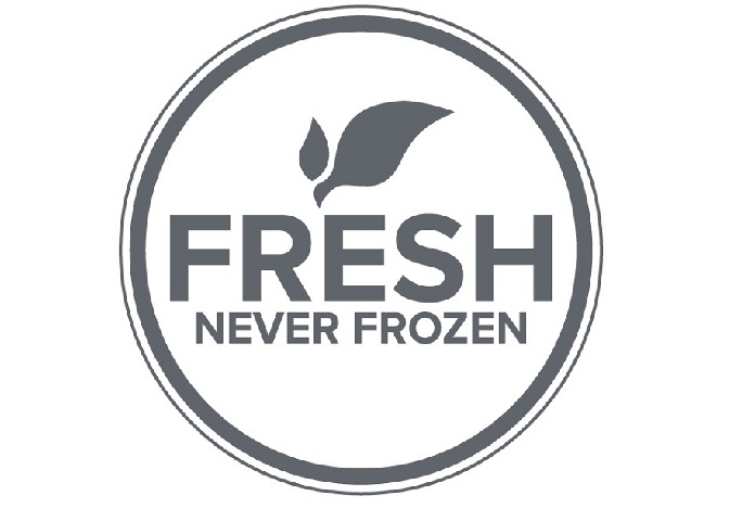 Fresh never frozen