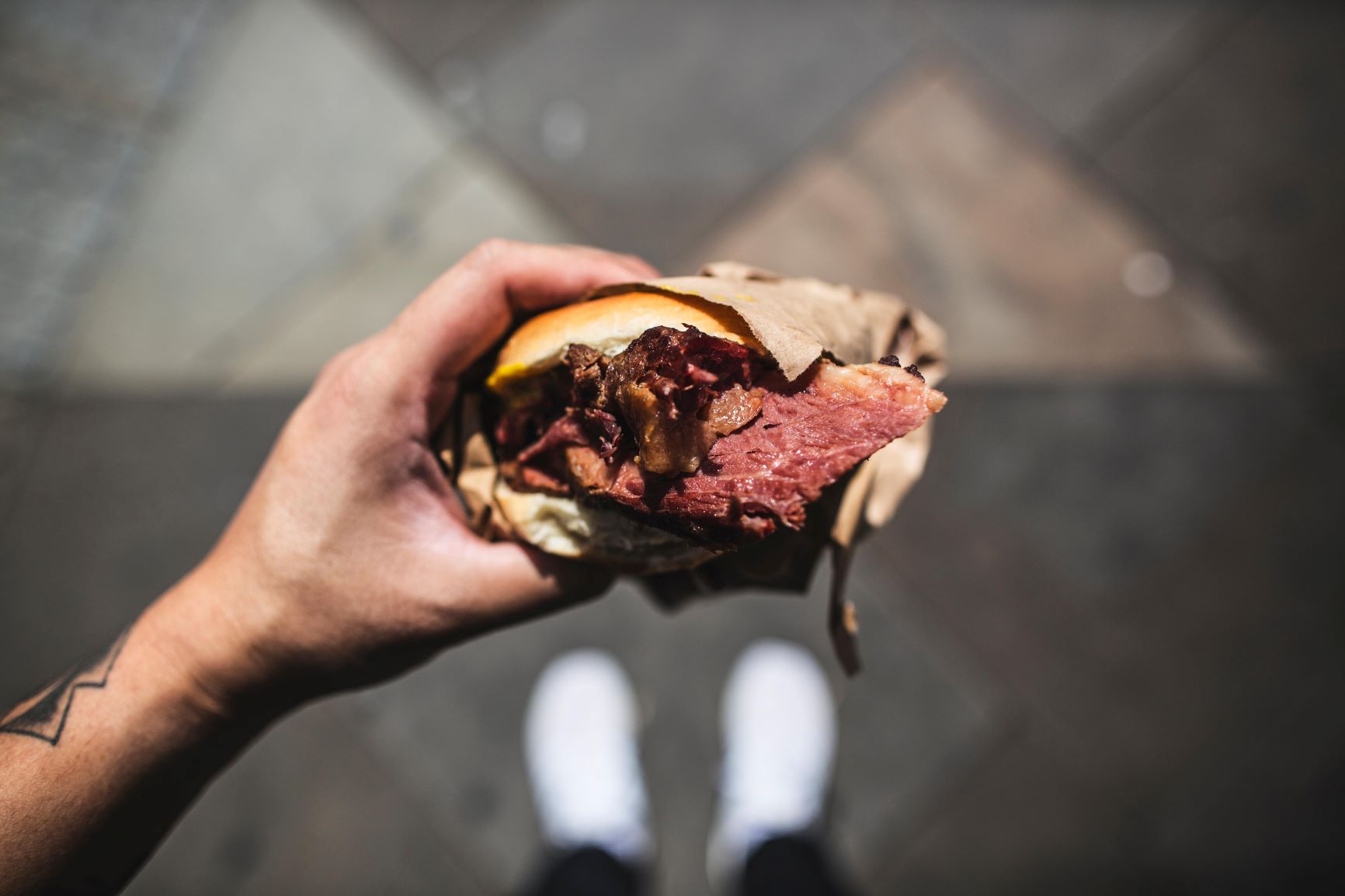 Protein - brisket sandwich
