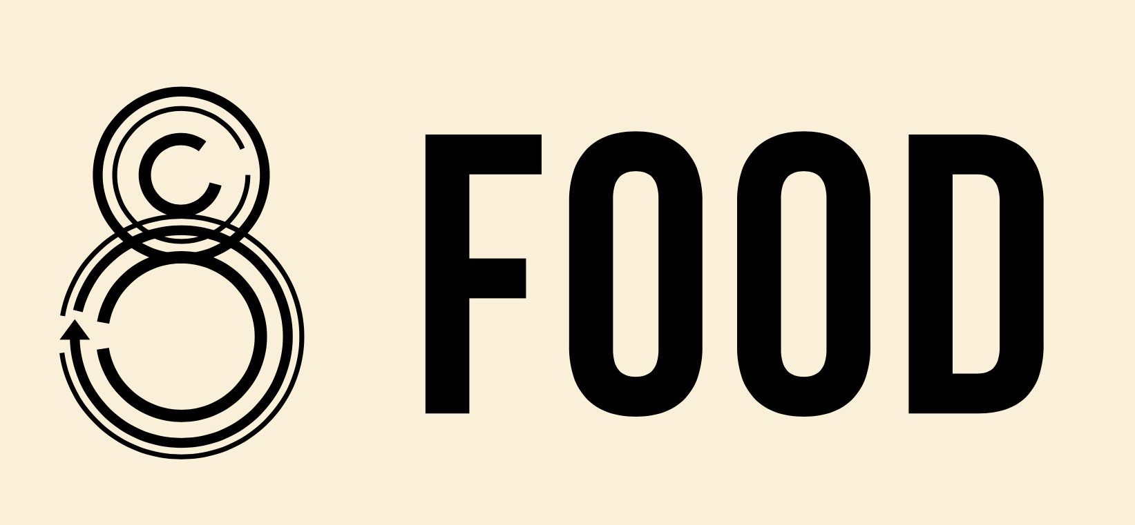 This is a photo of the 8 Food Syndicate logo.