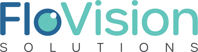 This is a photo of the FloVision Solutions logo.