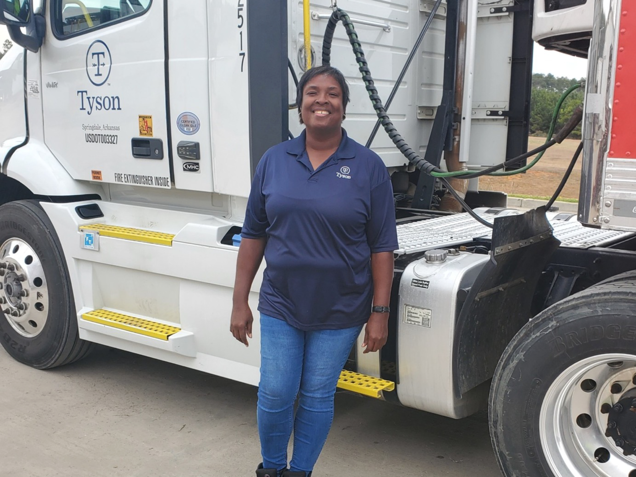 Rosie - Truck Driver This is a team member named Rosie.