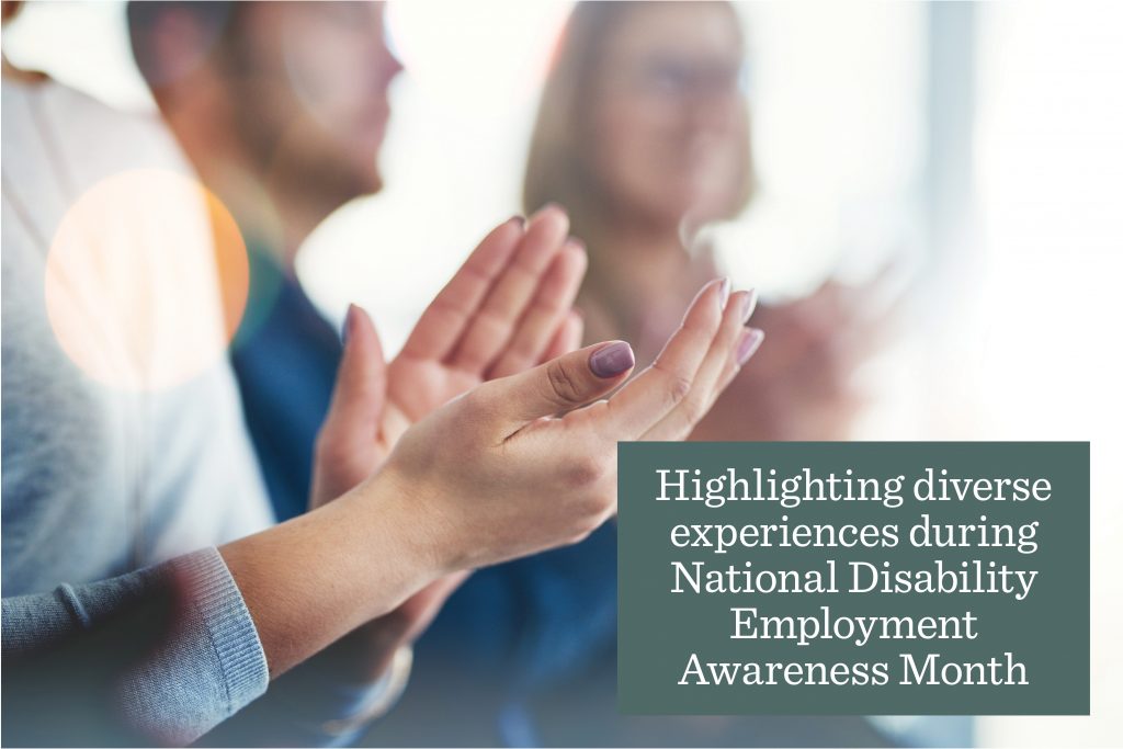 Stories from disability awareness month.