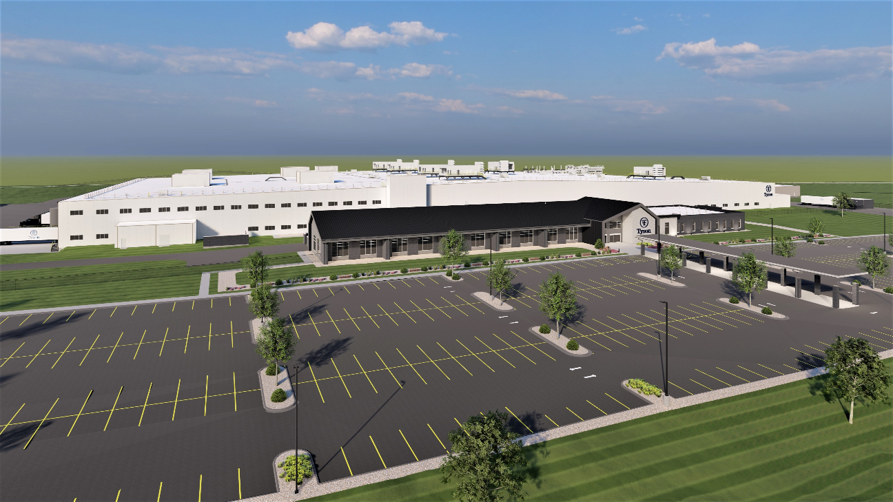 A rendering of the future Bowling Green bacon facility.
