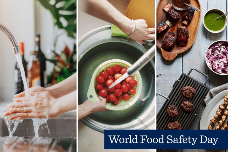 Recognizing Our Food Safety Heroes This is a graphic with the title, "World Food Safety Day."