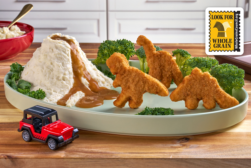 Mega dino nuggets with the whole grain stamp