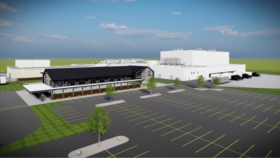 This is a photo of a rendering of the Caseyville Plant
