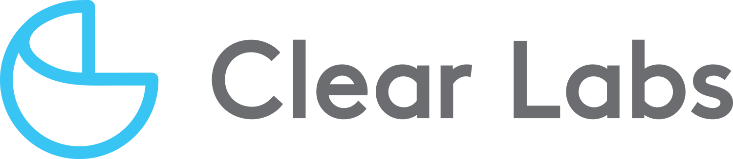 This is a logo graphic of Clear Labs.