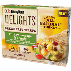 Delights Breakfast Wraps Turkey Sausage And Veggie