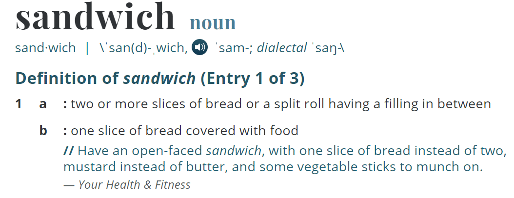 Sandwich Definition