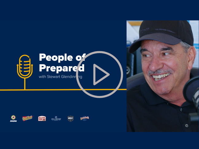 This is a thumbnail image of the first episode of the People of Prepared podcast.