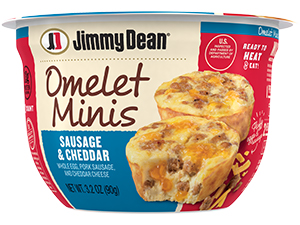 Omelet Minis - Sausage and Cheddar