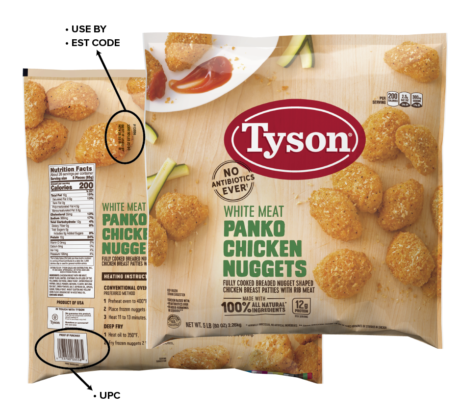Tyson Panko Chicken Nuggets Voluntary Recall