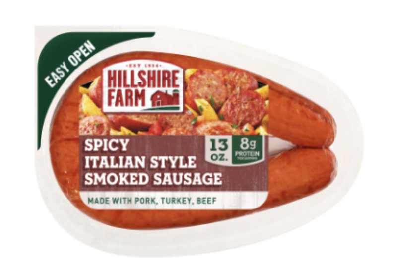 Hillshire Farm spicy rope sausage
