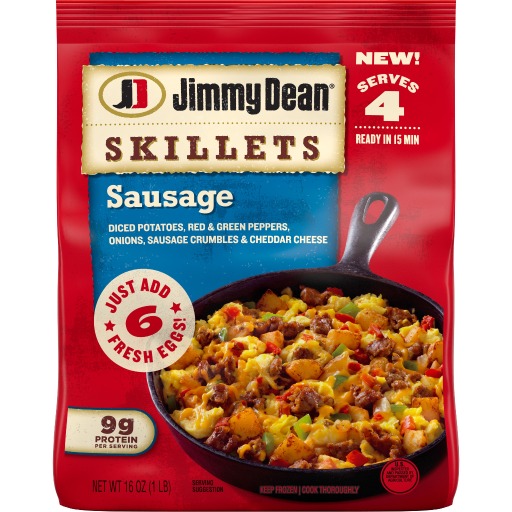 This is a photo of Jimmy Dean sausage skillets.