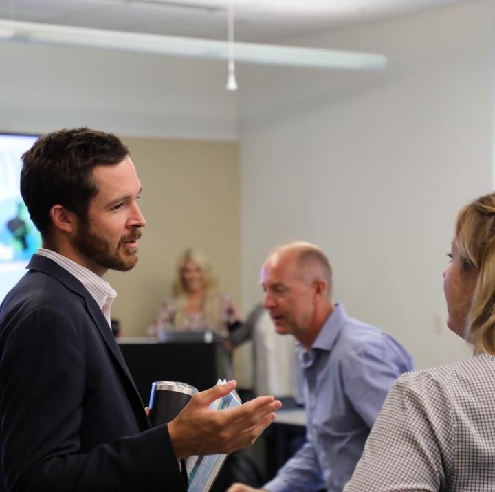 This is a photo of John R. Tyson at Demo Day.