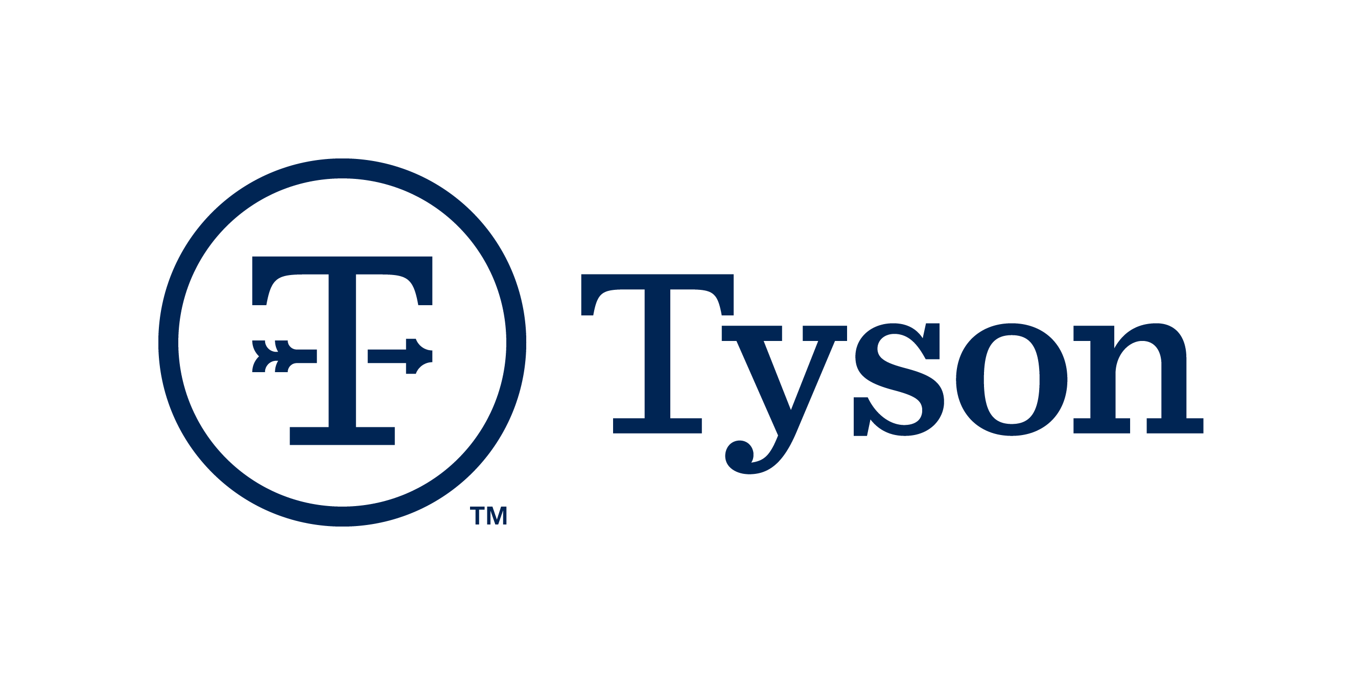 This is an image of the horizontal Tyson logo.