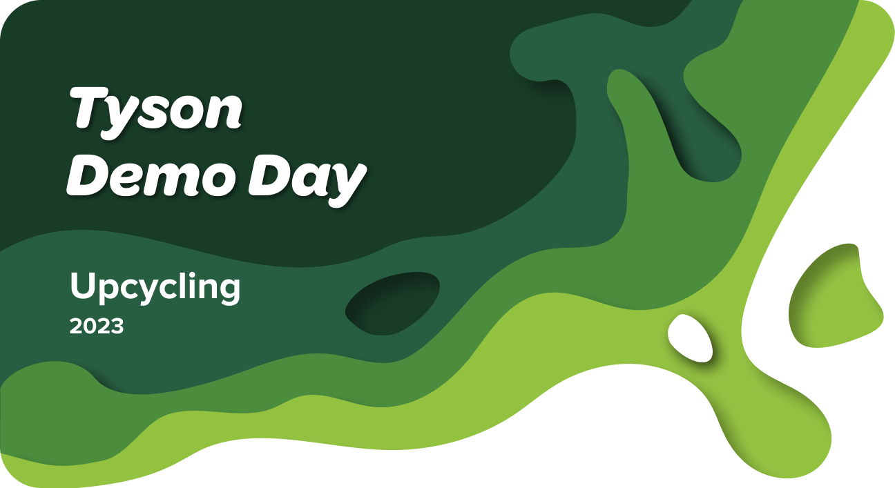This is a graphic of an upcycling theme for Demo Day.